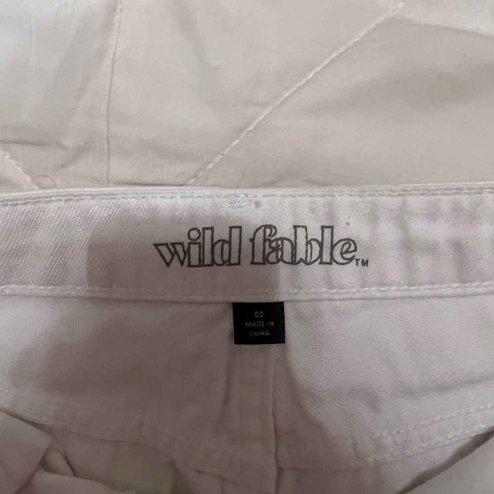 White Denim Shorts